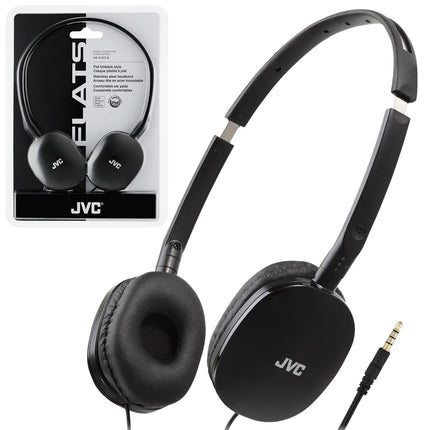 Jvc HAS160B Flats Lightweight Headband Headphones,