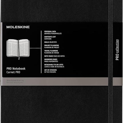 Moleskine Pro Notebook A4, Soft Cover, Personal Da
