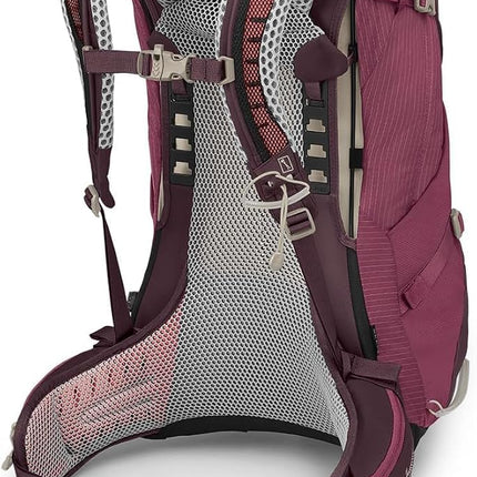 Mochila Osprey Sirrus para mujer, 34 L, morado Elderberry/marrón Chiru, talla única
