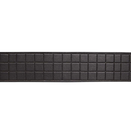Lucky Brand Men's Genuine Leather Belt | Classic | Casual | Everyday | Western | American Heritage | Metal Buckle, Grid Tooled Embossed - Black, 97cm