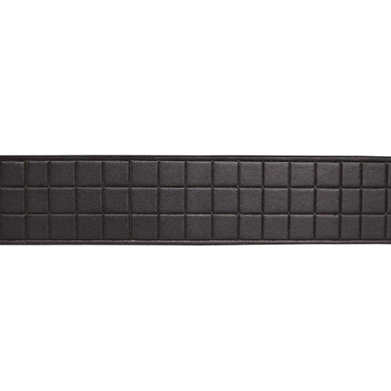 Lucky Brand Men's Genuine Leather Belt | Classic | Casual | Everyday | Western | American Heritage | Metal Buckle, Grid Tooled Embossed - Black, 97cm