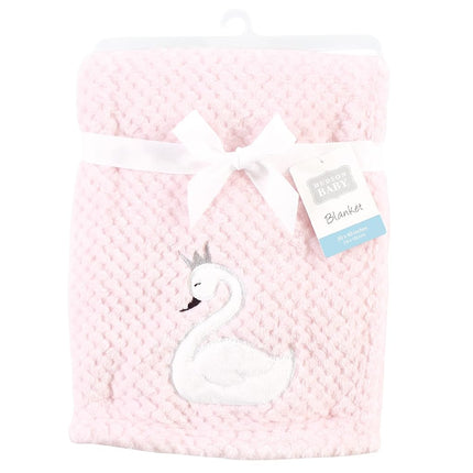 Couverture en peluche gaufrée unisexe Hudson Baby, Cygne, Taille unique