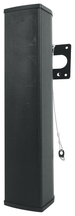 Rockville Wet Array 5 Noir 70V 60W Enceinte colonne murale commerciale pivotante, conception Line Array 2 voies, étanche IP55, utilisation intérieure/extérieure pour restaurants, églises, auditoriums