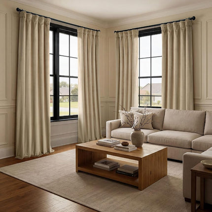 HPD Half Price Drapes Heritage Plush Velvet Curtains 108 Inches Long Room Darkening Curtains for Bedroom & Living Room 50W x 108L, (1 Panel), Museum Taupe