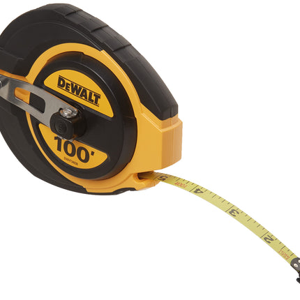 DEWALT Tape Measure, 100-Foot, Self-Lock, Solid Ch