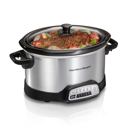 Hamilton Beach 4 Quart Programmable Slow Cooker, S
