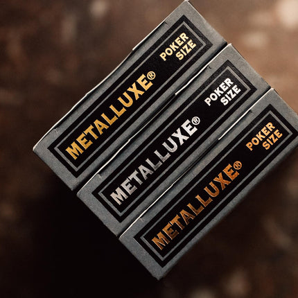 Bicycle Black and Gold Metalluxe Playing Cards – Premium Foil Metalluxe Deck– Classic Poker Size, Collectible Luxury Design, Great for Game Night, Gifting, and Stocking Stuffer