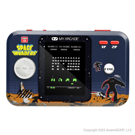 MY ARCADE DGUNL-7150 Space Invaders Pocket Player Pro Portable Game System with Carrying Case
