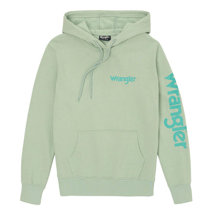 Wrangler Men's Retro Hoodie Sweatshirt Hooded, Blue Surf, XXL
