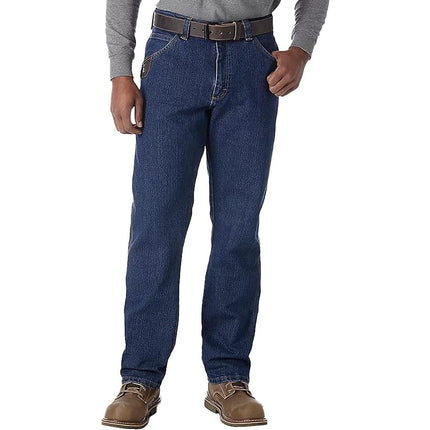 Wrangler Men's Five Pocket Jean, Mid Stone, 30W x 32L