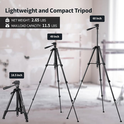 Firecore 360° Laser Level with Tripod, 30m Self Leveling Laser Level Green Cross Line Laser Leveler Tool for Picture Hanging Wall Tile Floor Construction, 1.5m Compact Tripod & Carry Pouch Included