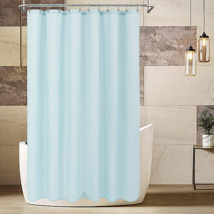 ALYVIA SPRING Extra Long Waterproof Fabric Shower Curtain Liner Blue, 72x84