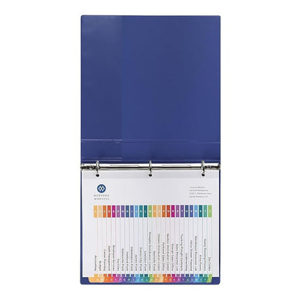 Avery A-Z Tab Dividers for 3 Ring Binders, Customizable Table of Contents, Multicolor Tabs, 6 Sets (11832)