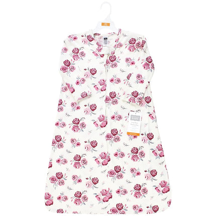 Saco de Dormir de Jersey de Algodón de Manga Larga Hudson Baby Unisex para Bebé, Manta, Rosa, 6-12 Meses