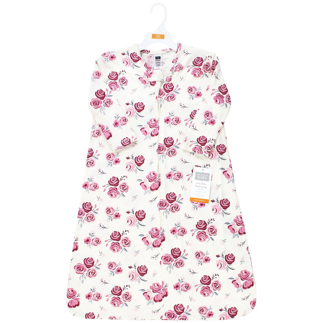 Saco de Dormir de Jersey de Algodón de Manga Larga Hudson Baby Unisex para Bebé, Manta, Rosa, 6-12 Meses