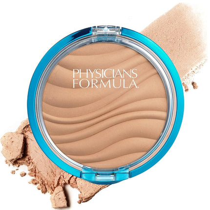 Physicians Formula Mineral Wear Talc-Free Mineral Airbrushing Pressed Powder SPF 30 - Poudre compacte minérale effet aérographe sans talc, Beige, 1 paquet de 7,5 g