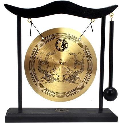 Gong de bureau Feng Shui Zen Art en laiton H1303