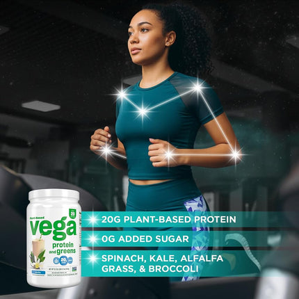 Vega Protein & Greens, Vanilla, 1.35 lb, 21 Servings