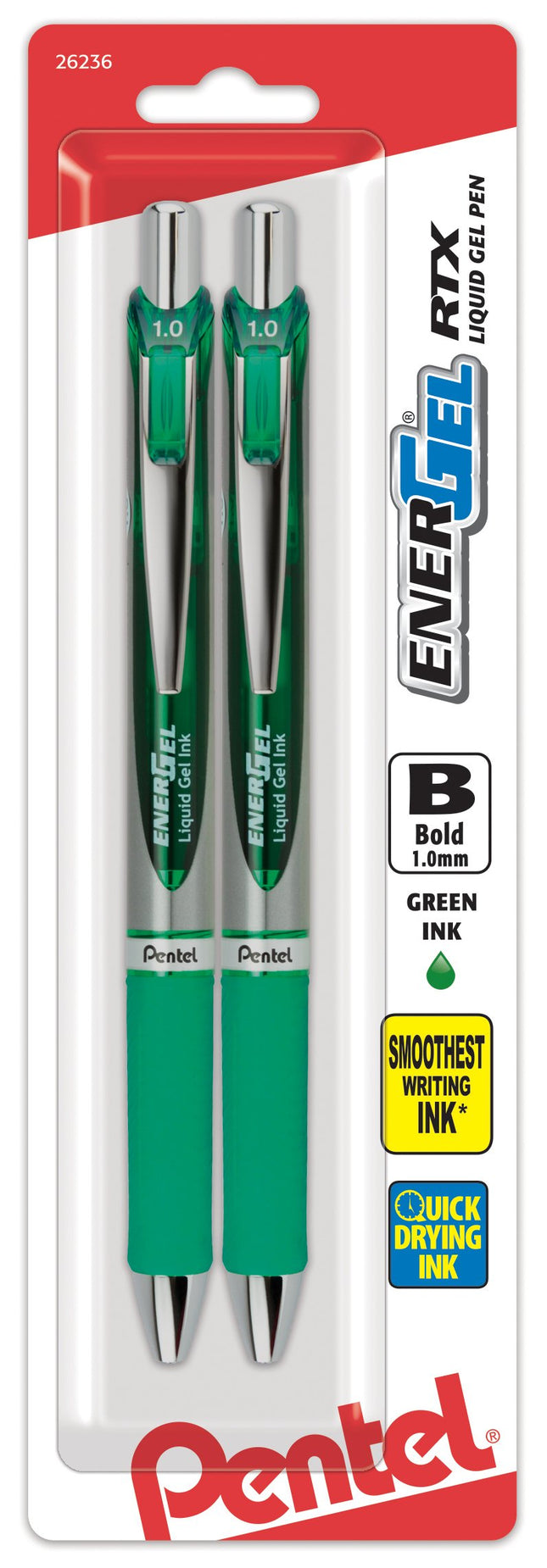 Pentel EnerGel RTX Retractable Liquid Gel Pen, Bol