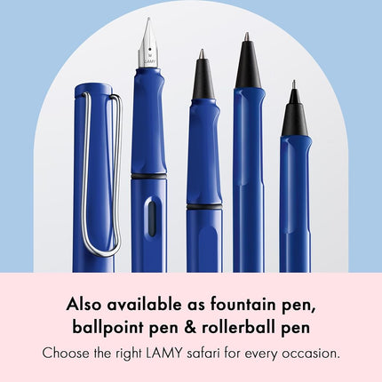 LAMY safari blue - Mechanical Pencil with ergonomic grip & body made of robust ASA plastic - ideal for drawing & writing - including LAMY M 41 fine line refill 0.5 mm & eraser tip