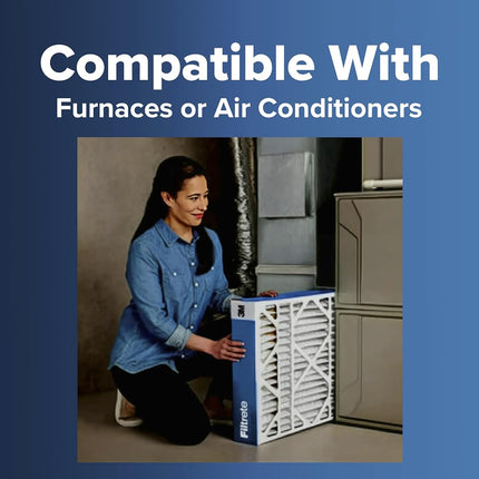 Filtrete 16x25x4 (SlimFit) AC Furnace Air Filter, MERV 13, MPR 1900, Premium Allergen, Bacteria & Virus, Electrostatic Air Cleaning Filter, 2-Pack (Actual Size 15.5x24.5x3.75 in)