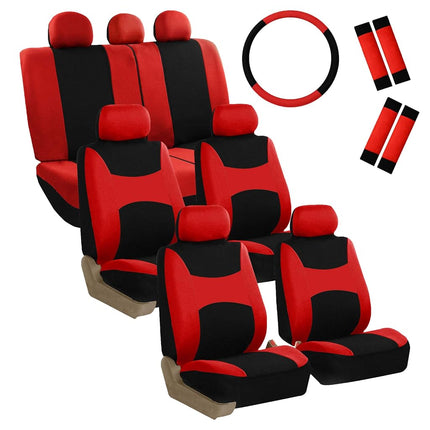 FH Group Light & Breezy Cloth Car Seat Covers, 7 S