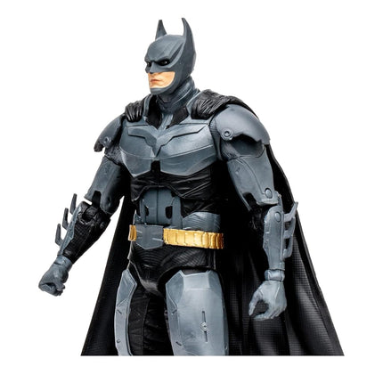 Figurine Batman McFarlane Toys 17,8 cm - Figurines DC Multiverse - Intérieur de la bande dessinée - 22 points d'articulation - Carte d'art à collectionner incluse - Gris, noir, jaune