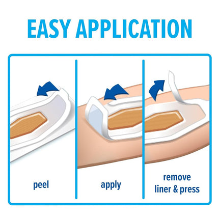 Nexcare Waterproof Clear Bandage Assorted Sizes, 50-Count Packages (Pack of 4)