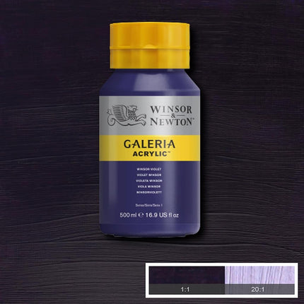 Winsor & Newton, Galeria Acrylic, Winsor Violet, 500ml