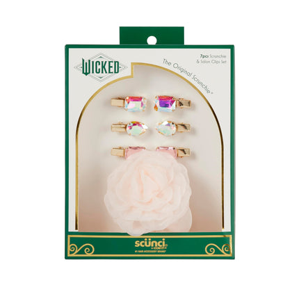 Wicked Glinda Scrunchie & Hair Clip set - hair cli
