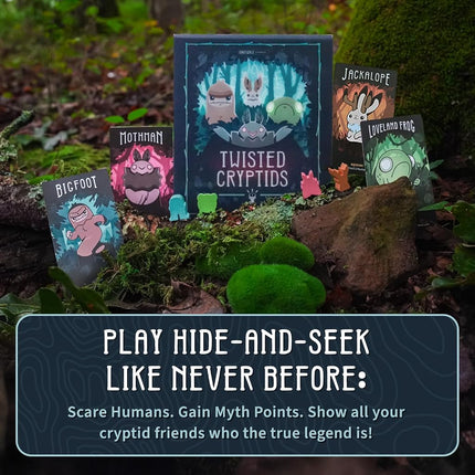 Tee Turtle | Twisted Cryptids | Strategic Bluffing Game | 2-4 Players, Ages 10+