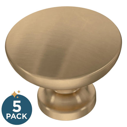 Franklin Brass Fulton Cabinet Knob, Champagne Bronze, 1-3/16 in (30mm) Drawer Knob, 5 Pack, P29523Z-CZA-B