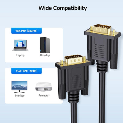 Cable Matters VGA to VGA Cable (SVGA Cable) 50 Feet (Available 3FT - 100 FT in Length)