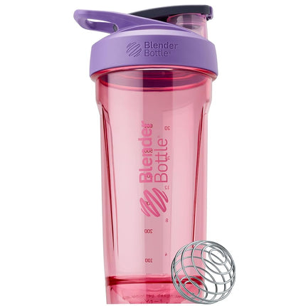 Bouteille de sport BlenderBottle avec fouet en spirale, 828 ml, violet – Shakes protéinés et hydratation pour athlètes et passionnés de fitness, mélange facile, durable et légère, couvercle verrouillable