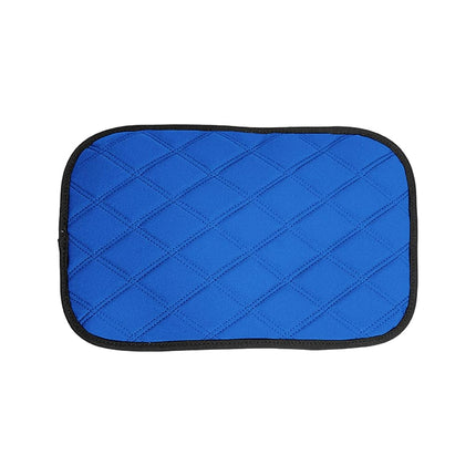 FH Group FH1053BLUEDM Diamond Pattern Neosupreme Center Console Pad Water-Resistant Blue Seat Box Cover Protector fits Most Cars, SUVs, and Trucks