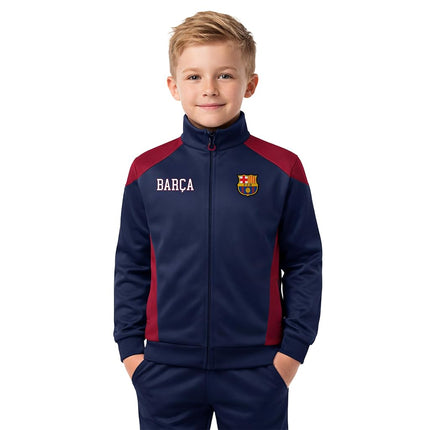 Icon Sports Officially Licensed FC Barcelona Soccer Track Jacket - Unisex Kids