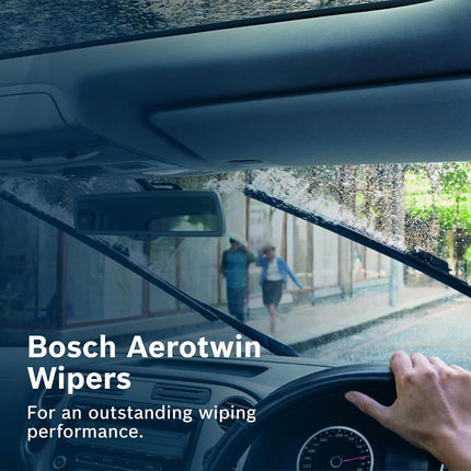 Bosch Aerotwin A 214 S - Front Windscreen Wipers - Set of 2 Replacement Blades - Comes with Pre-assembled Adapter - 2 Blades, 750mm/750mm