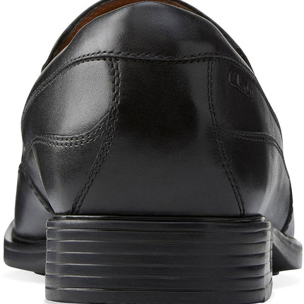 Clarks Women's Tilden Free Loafer, Black Leather, 6.5 UK