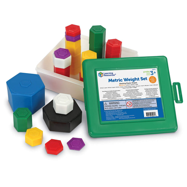 Learning Resources Metric Weight Set, Set of 58 We
