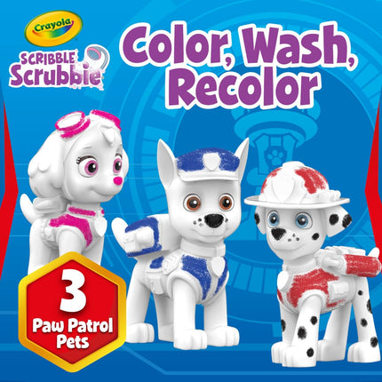 Crayola Scribble Scrubbie PAW Patrol Juego de Figuras, Juguetes y Regalos Personalizables de PAW Patrol para Niños Pequeños, Actividad de Colorear Reutilizable, de 3 años en adelante