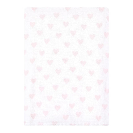 Hudson Baby Unisex Baby Cotton Flannel Burp Cloths Bundle, Pink Gray Elephant, One Size