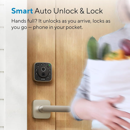 ULTRALOQ Bolt Fingerprint WiFi Smart Lock, Works with Apple Home, Siri, Alexa, 8-in-1 Keyless Entry Deadbolt Lock with Fingerprint, Keypad, App Remote Control, Auto Unlock,Easy Install, 10 Mo. Battery