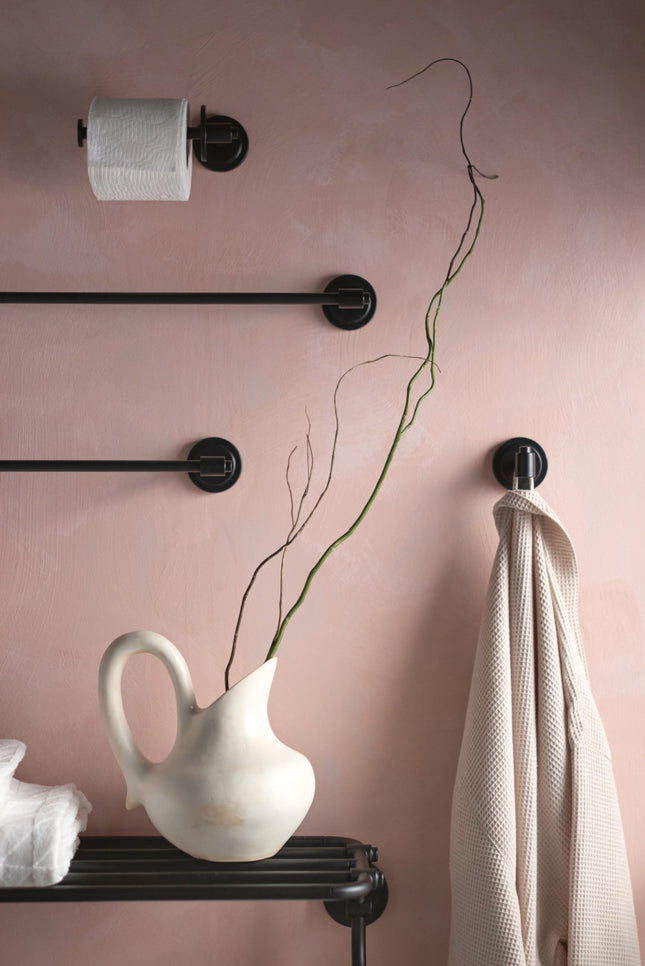 Moen DN0703BL Iso Collection Single Modern Robe Hook, Matte Black