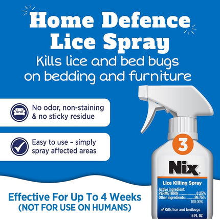 Nix Complete Lice Treatment Kit | Kills Lice and Eggs | 4 Products