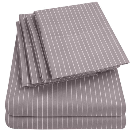 Sweet Home Collection Full Size Bed Sheets - 6 Pie