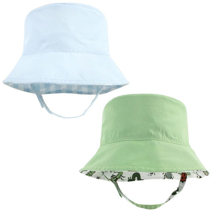 Chapeau de soleil pour bébé fille Hudson Baby, motif écossais avec animaux, 12-24 mois