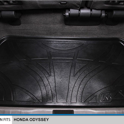 Juego de alfombrillas MAXLINER de 3 filas y revestimiento de carga negro para Honda Odyssey 2011-2017