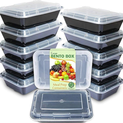 Enther Meal Prep Containers 12 Pack 1 Compartment 