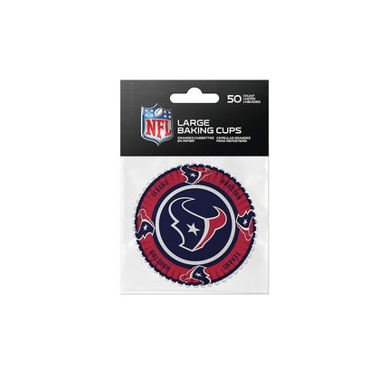 Sports Vault NFL Houston Texans Baking Cupslarge, Team Colors, One Size