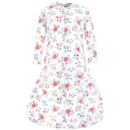 Saco de dormir de algodón de manga larga para bebé unisex Hudson Baby, manta, floral vintage, 18-24 meses
